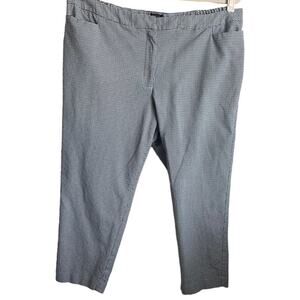 Talbots Hampshire Pants Women 22WP Houndstooth Straight Leg‎ Career Capsule Work